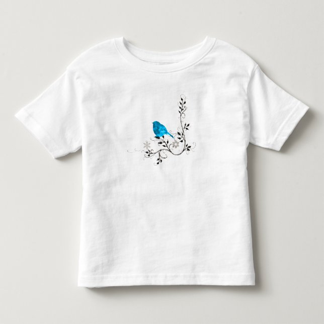 T-shirt Pour Les Tous Petits Bluebird de bonheur (Devant)