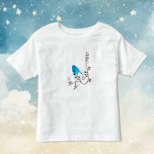 T-shirt Pour Les Tous Petits Bluebird de bonheur (Créateur téléchargé)