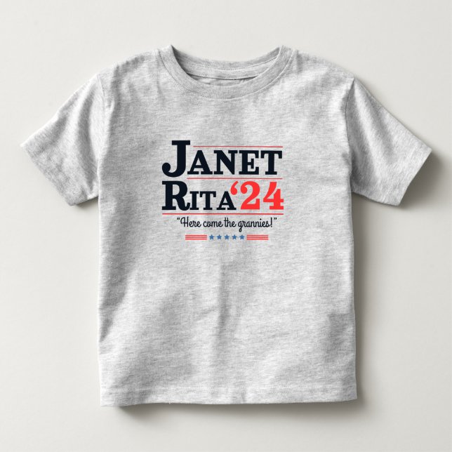 T-shirt Pour Les Tous Petits Bluey - Voici les Grannies - 2024 Chemise (Devant)