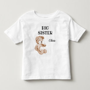 T-shirt Pour Les Tous Petits Boho Baby shower mignon grande soeur 2T à 5-6T