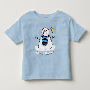 T-shirt Pour Les Tous Petits Bonhomme de neige amusant avec message !
