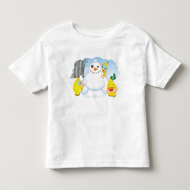 T-shirt Pour Les Tous Petits Bonhomme de neige de Zingoz (Devant)