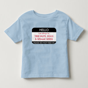 T-shirt Pour Les Tous Petits Bonjour je suis allergique à l'allergie