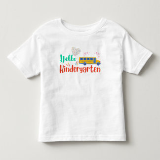 T-shirt Pour Les Tous Petits Bonjour maternelle, premier jour de l'école