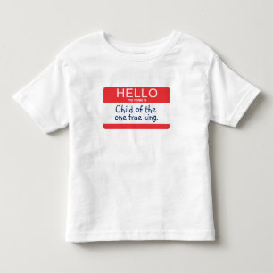 T-shirt Pour Les Tous Petits Bonjour mon nom est…