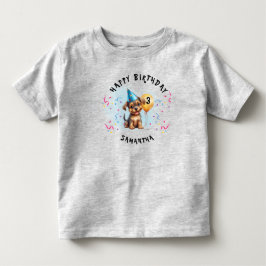 T-shirt Pour Les Tous Petits Bonne fête de marionnettes d'anniversaire