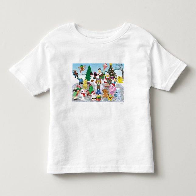 T-shirt Pour Les Tous Petits Bonnes fêtes ! (Devant)