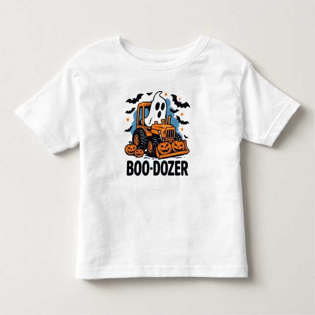 T-shirt Pour Les Tous Petits Boo-Dozer  (Devant)