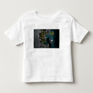 T-shirt Pour Les Tous Petits Bord de l'océan la nuit, parc d'océan