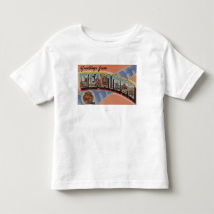 T-shirt Pour Les Tous Petits Boston, le Massachusetts (ville d'haricot)