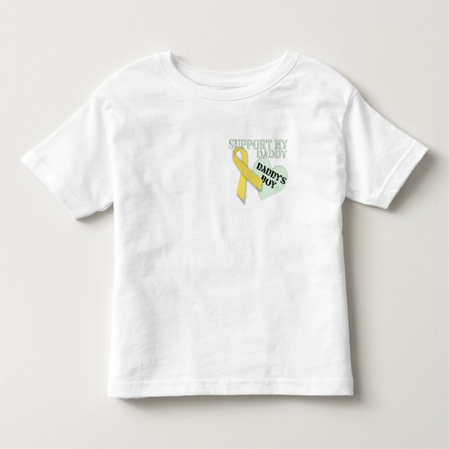 T-shirt Pour Les Tous Petits Bottes sur le sol Daddy garçon (Devant)