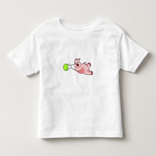 T-shirt Pour Les Tous Petits Boule de Bowling (Devant)