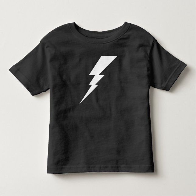 T-shirt Pour Les Tous Petits Boulon éclair blanc (Devant)