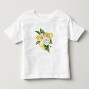 T-shirt Pour Les Tous Petits Bouquet de citrons et de rose