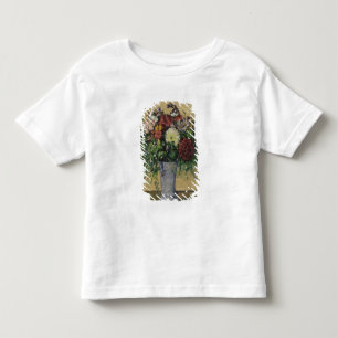 T-shirt Pour Les Tous Petits Bouquet de Paul Cezanne des fleurs dans un vase,