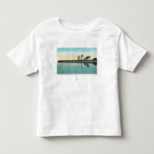 T-shirt Pour Les Tous Petits Bout de fin de vue de Cape Cod de long point
