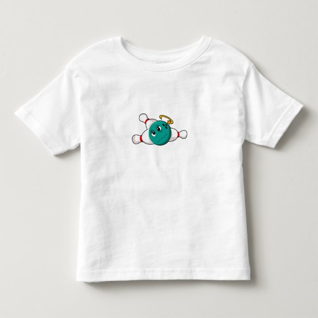 T-shirt Pour Les Tous Petits Bowling Bowling Bowling Bowling (Devant)