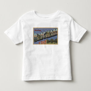 T-shirt Pour Les Tous Petits Brigham, lettre ScenesBrigham, UT d'UtahLarge