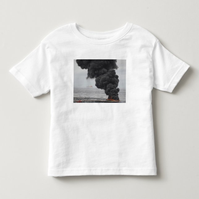 T-shirt Pour Les Tous Petits Brûlures d'huile concentrée rassemblées (Devant)