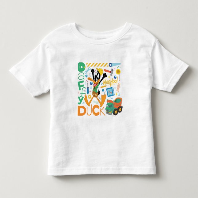 T-shirt Pour Les Tous Petits BUGS BUNNY BUILDERS™| Outils de travail DAFFY DUCK (Devant)