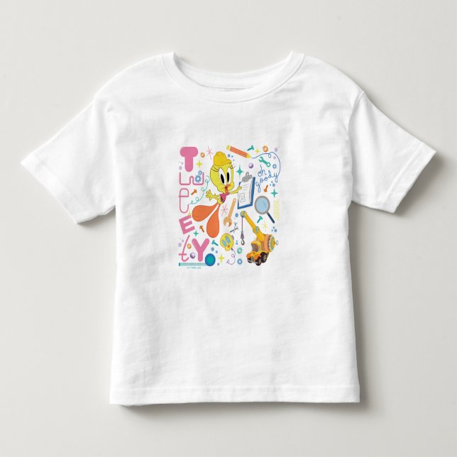T-SHIRT POUR LES TOUS PETITS BUGS BUNNY BUILDERS™| TWEETY™ (Devant)
