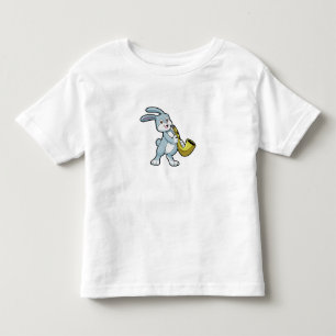 T-shirt Pour Les Tous Petits Bunny en musique avec saxophone