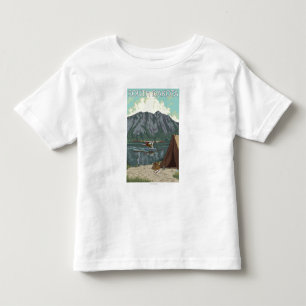 T-shirt Pour Les Tous Petits Bush FishingSouth plat Dakota