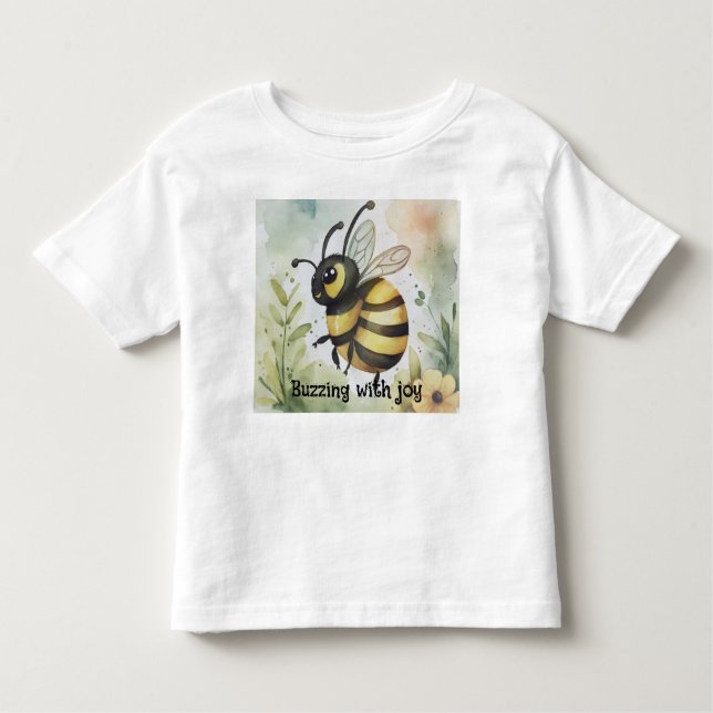 T-shirt Pour Les Tous Petits Buzzing with joy  (Devant)