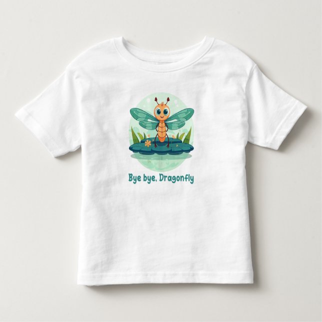 T-shirt Pour Les Tous Petits Bye bye, Dragonfly (Devant)