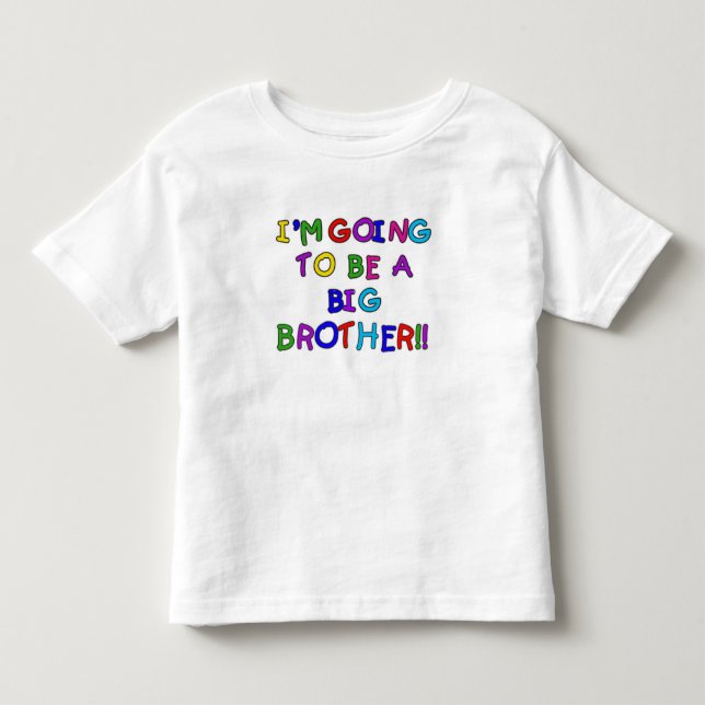 T-shirt Pour Les Tous Petits Ça va être un Big Brother (Devant)