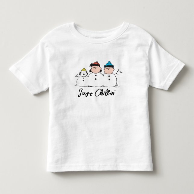 T-shirt Pour Les Tous Petits cacahuètes | 3 Personne Snowman (Devant)