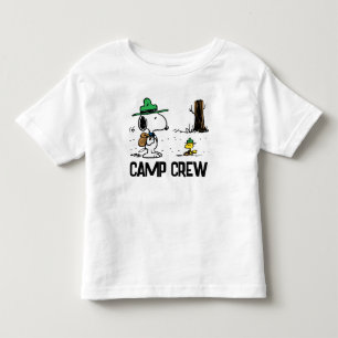 T-shirt Pour Les Tous Petits cacahuètes   Camping Snoopy & Woodstock
