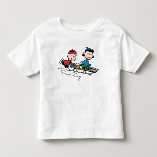 T-shirt Pour Les Tous Petits cacahuètes Linus & Lucy Sled Riding
