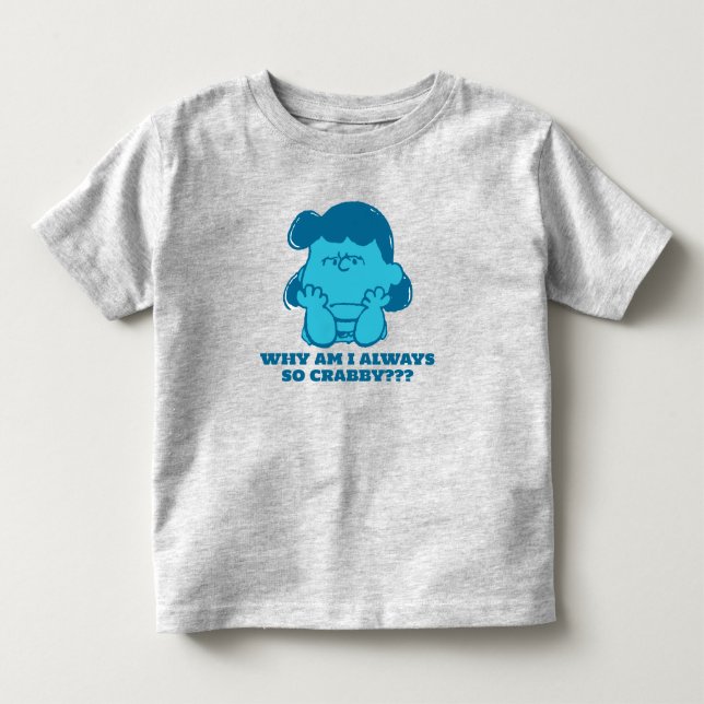 T-shirt Pour Les Tous Petits cacahuètes | Lucy Who Says I'm Crabby? ? (Devant)