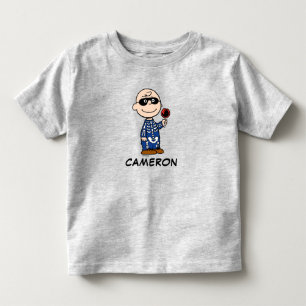 T-shirt Pour Les Tous Petits cacahuètes Skeleton Charlie Brown