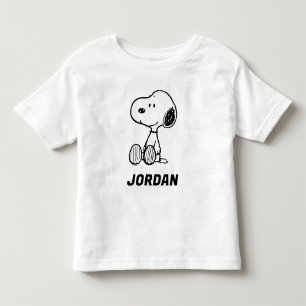 T-shirt Pour Les Tous Petits cacahuètes   Snoopy Ajoutez Votre Nom