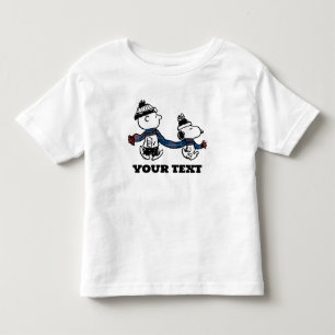 T-shirt Pour Les Tous Petits cacahuètes Snoopy & Charlie Brown Winter Scarf