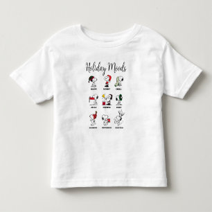 T-shirt Pour Les Tous Petits cacahuètes   Snoopy Christmas Holiday Moods