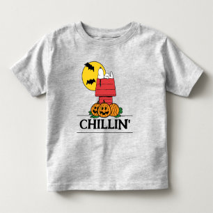 T-shirt Pour Les Tous Petits cacahuètes Snoopy Halloween Doghouse