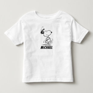 T-shirt Pour Les Tous Petits cacahuètes   Snoopy Happy Dance
