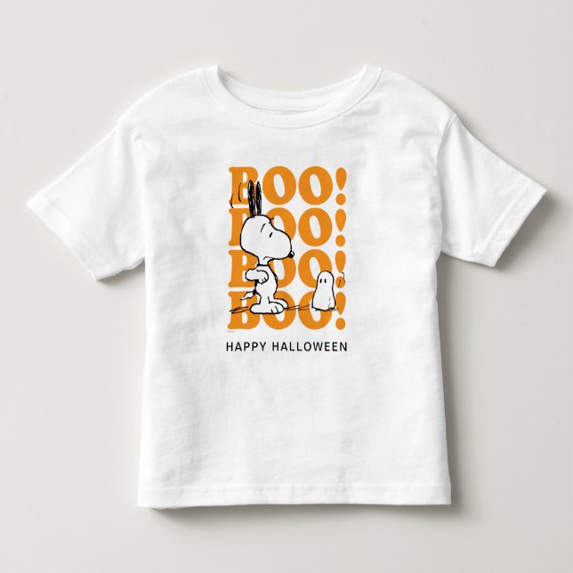 T-shirt Pour Les Tous Petits cacahuètes | Snoopy & the Boos (Devant)