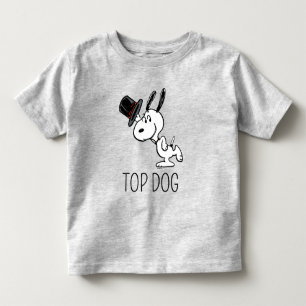 T-shirt Pour Les Tous Petits cacahuètes Snoopy Top Hat Dance