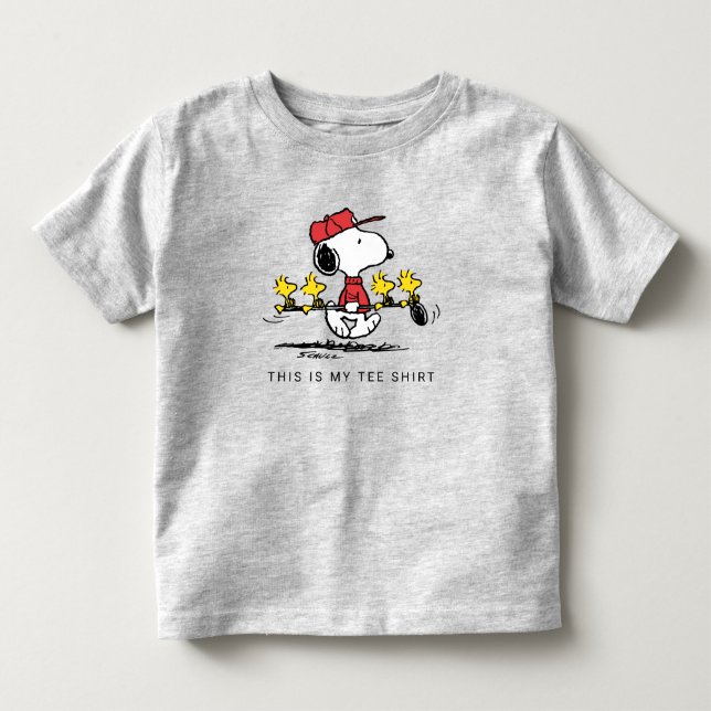 T-shirt Pour Les Tous Petits cacahuètes | Snoopy, Woodstock & Friends Golf (Devant)