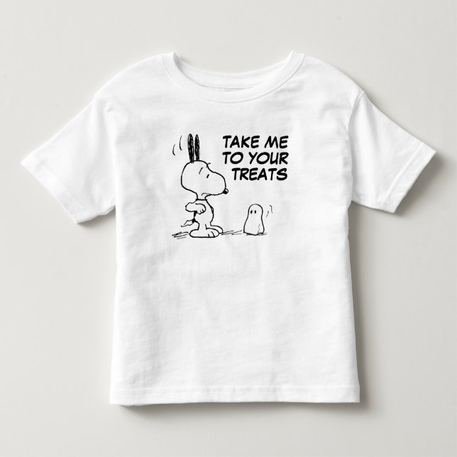 T-shirt Pour Les Tous Petits cacahuètes | Woodstock Scares Snoopy (Devant)