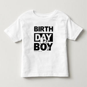 T-shirt Pour Les Tous Petits Cachou personnalisé Snoopy garçon d'anniversaire