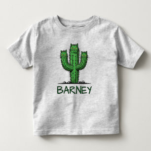T-shirt Pour Les Tous Petits Cactus Drôle avec Visages de Chat