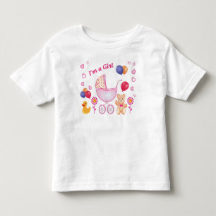 T-shirt Pour Les Tous Petits Cadeau mignon Chemise colorée pour fillette