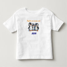 Cadeau Triplets, Pingouins mignon Neige, Nom Tripl