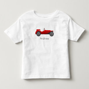 T-shirt Pour Les Tous Petits Cadeaux Personnalisés de Voiture Classique Rouge