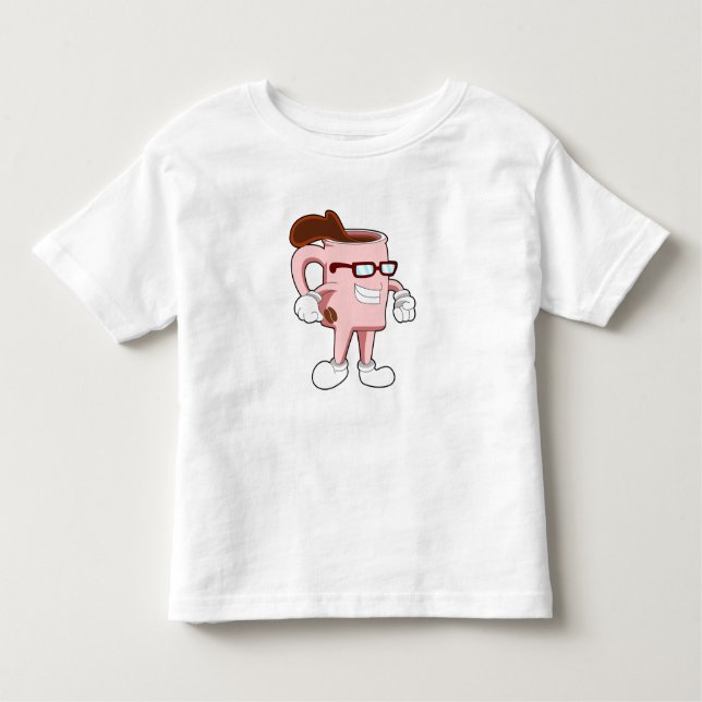 T-shirt Pour Les Tous Petits Café avec Café (Devant)